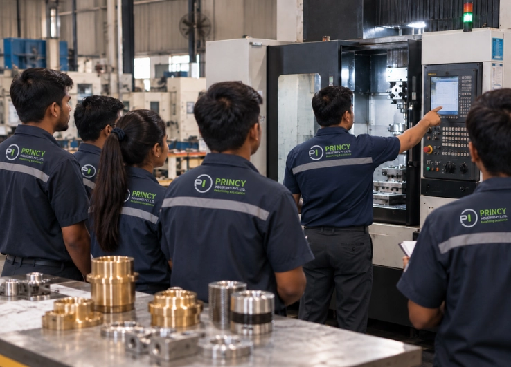 Princy Industries Private Limited Skilled Engineering Workforce and Precision Machining Team
