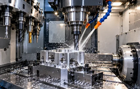 CNC and VMC machining operations with precision-engineered metal components, machine tooling, and dimensional inspection at Princy Industries