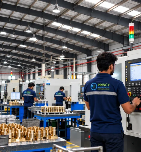 Princy Industries CNC manufacturing department