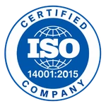ISO 14001:2015 certified company