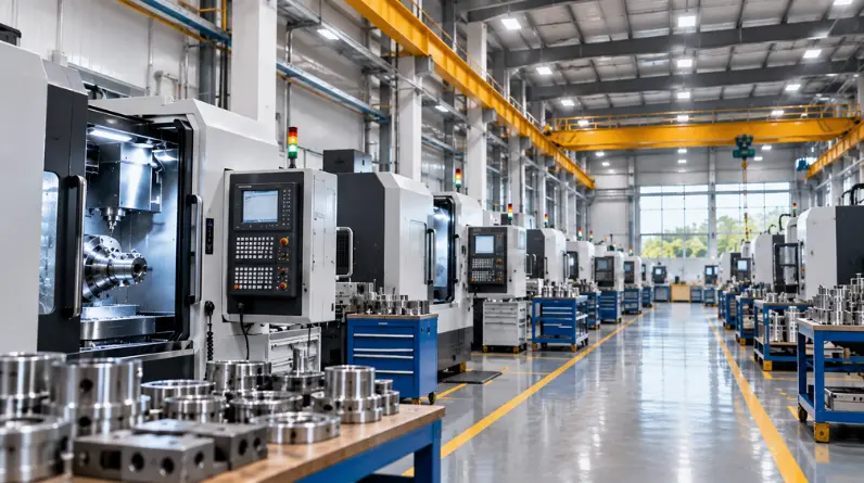 CNC machining and precision manufacturing of custom industrial components at Princy Industries