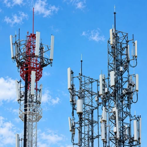Precision machined RF connectors, coaxial parts and antenna mounting hardware for telecom towers
